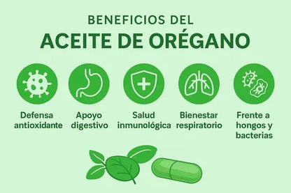Refuerza tus defensas naturalmente — Aceite de Orégano Premium + Acción Antioxidante