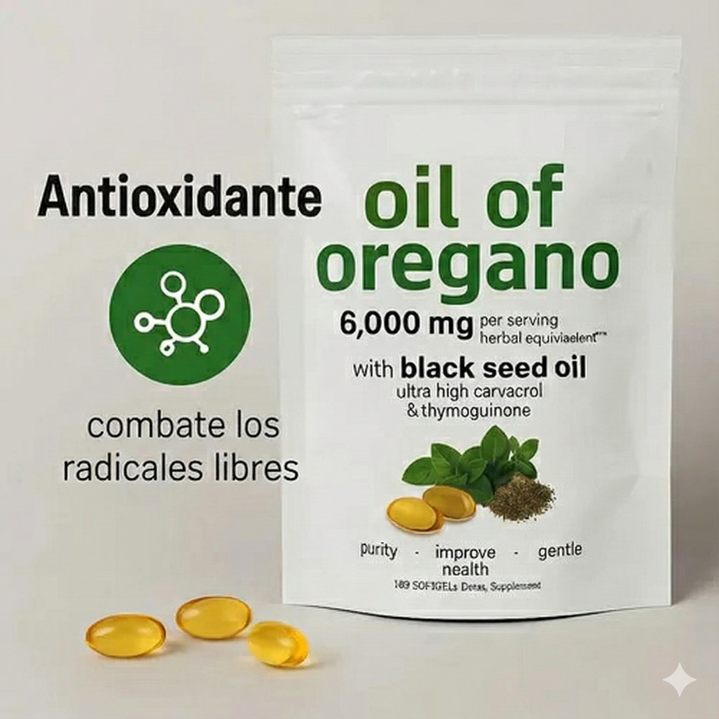 Refuerza tus defensas naturalmente — Aceite de Orégano Premium + Acción Antioxidante