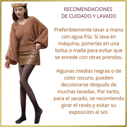 🔥Medias Veladas Térmicas™ Usa falda incluso en frío ❄️ sin perder estilo ni aguantar frío 🐻‍❄️